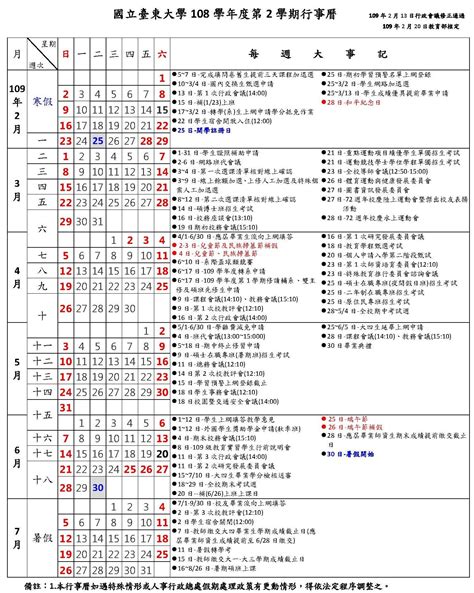 大學什麼時候放假|臺大行事曆